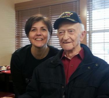My Uncle Jerry and me. Taken at Golden Corral the beginning of December 2014. 